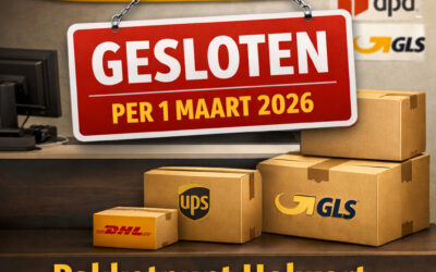 Pakketpunt Anblick / Postkantoar Holwert sluit per 1 maart 2026